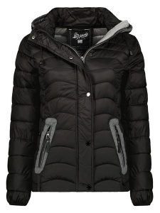 Geographical Norway Kurtka pikowana "Dariella" w kolorze czarnym rozmiar: XL. Czarne kurtki Geographical Norway, xl, bez wzorów, bez kaptura. Za 131,74 zł.