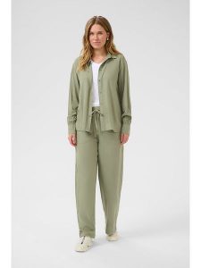 Kaffe Koszula w kolorze khaki rozmiar: 40. Brązowe koszule Kaffe, bez wzorów, bez kołnierzyka, bez ramiączek. Za 87,40 zł.