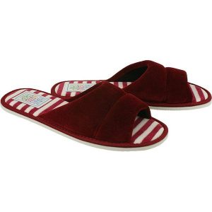 METEOR 045 KAJA bordowy, kapcie damskie. Czerwone kapcie Meteor, bez wzorów, z tkaniny. Za 38,99 zł.
