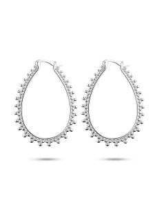 Nomad Srebrne kolczyki-kreole rozmiar: onesize. Szare kolczyki Nomad, srebrne. Za 182,72 zł.