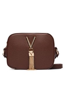 Valentino Torebka Divina VBS1R409G Brązowy. Brązowe listonoszki Valentino, bez wzorów, ze skóry, bez dodatków. Za 329,99 zł.