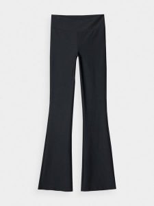 4F Legginsy dzianinowe damskie - czarne XS. Czarne legginsy 4f, bez wzorów, z dzianiny, z podwyższonym stanem, długie. W wyprzedaży za 79,99 zł.
