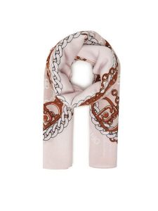 Liu Jo Chusta Ecs Foulard Logo Me 2F5073 T0300 Różowy. Czerwone rękawiczki Liu Jo, bez wzorów, z materiału. Za 219,99 zł.