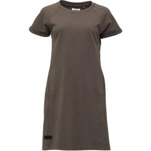 Sukienka damska LOAP Denda S. Szare sukienki ZEAGLE, s, bez wzorów, z bawełny, klasyczne, bez kołnierzyka, bez ramiączek, mini, sportowe. Za 195,99 zł.