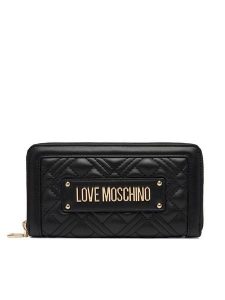 LOVE MOSCHINO Portfel JC5600PP1OLA0000 Czarny. Czarne portfele LOVE MOSCHINO, bez wzorów, ze skóry. Za 439,99 zł.