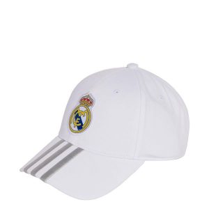 Czapka Real Madrid Home Baseball. Białe czapki ADIDAS, bez wzorów, sportowe. Za 99,95 zł.
