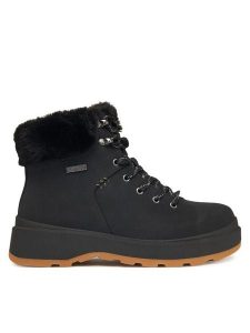 Skechers Trzewiki Park City 168087/BBK Czarny. Czarne botki Skechers, bez wzorów, ze skóry, bez obcasa, na płaskiej podeszwie, bez zapięcia. Za 339,99 zł.