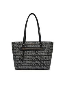 DKNY Torebka Bryant Ave Md Tote R42AYE20 Czarny. Czarne torebki klasyczne DKNY, bez wzorów, ze skóry, bez dodatków. Za 569,99 zł.