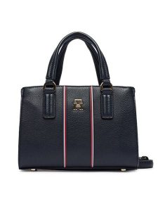 Tommy Hilfiger Torebka Th Daily Mini Tote Corp AW0AW18642 Granatowy. Niebieskie torebki klasyczne TOMMY HILFIGER, bez wzorów, ze skóry, bez dodatków. Za 649,99 zł.
