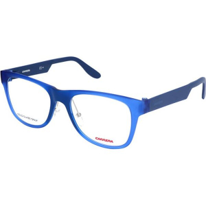 Oprawki "CA5533" w kolorze niebieskim. Niebieskie okulary przeciwsłoneczne marki Carrera, Ferragamo. W wyprzedaży za 119,95 zł.