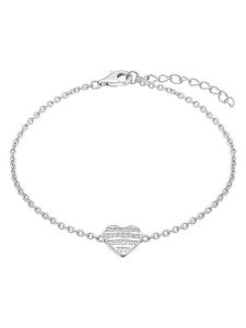 S.Oliver Srebrna bransoletka z elementem ozdobnym rozmiar: onesize. Szare bransoletki s.Oliver, z cyrkonią, srebrne. Za 152,99 zł.