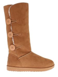 Blackfield Kozaki zimowe "Flocon" w kolorze jasnobrązowym rozmiar: 37. Brązowe kozaki Blackfield, na zimę, z aplikacjami, z materiału, bez obcasa, bez zapięcia. Za 152,26 zł.