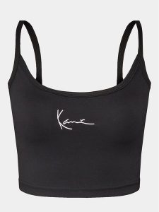 Karl Kani Top Small Signature 6131297 Czarny Slim Fit. Czarne topy Karl Kani, l, bez wzorów, z syntetyku, bez kołnierzyka, bez ramiączek. Za 49,99 zł.
