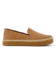 TOMS Espadryle w kolorze jasnobrązowym rozmiar: 38,5. Brązowe espadryle Toms, bez wzorów, bez obcasa. Za 97,96 zł.
