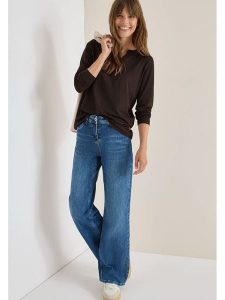 Cecil Koszulka w kolorze brązowym rozmiar: XS. Brązowe bluzki Cecil, xs, bez wzorów, bez kołnierzyka, bez ramiączek. Za 74,28 zł.