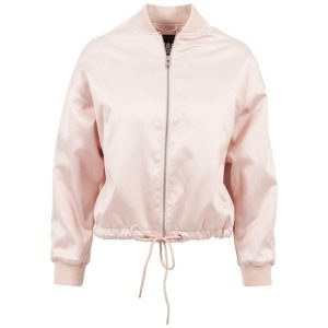 Parka dla kobiet Urban Classic satin kimono. Czerwone kurtki Urban Classics, na zimę, bez wzorów, bez kaptura. Za 338,00 zł.