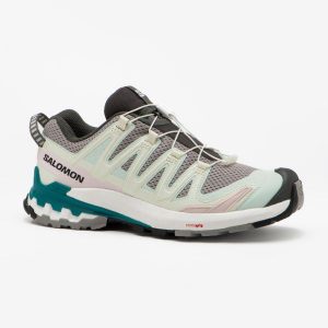 Buty turystyczne damskie Salomon XA PRO 3D V9. Brązowe buty trekkingowe Salomon, z materiału, bez zapięcia. W wyprzedaży za 499,99 zł.