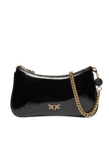 Pinko Torebka Arthemis Shoulder Mini . AI 24-25 PLTT 103512 A1YR Czarny. Czarne torebki klasyczne Pinko, bez wzorów, ze skóry, bez dodatków. Za 639,99 zł.