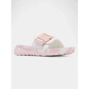 Klapki damskie Columbia Peakfreak Roam Slide. Białe klapki Columbia, bez wzorów, bez obcasa. Za 167,99 zł.