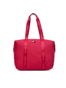 Tommy Jeans Torebka Tjw Ess Daily Tote AW0AW19039 Czerwony. Czerwone shopper bag Tommy Jeans, bez wzorów, z jeansu, bez dodatków. Za 329,99 zł.