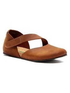 Comfortfusse Skórzane baleriny w kolorze brązowym rozmiar: 36. Brązowe balerinki Comfortfüße, bez wzorów, ze skóry, bez obcasa, bez zapięcia. Za 260,99 zł.