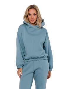 Made of emotion Bluza w kolorze błękitnym rozmiar: XXL/3XL. Niebieskie bluzy Made Of Emotion, xl, bez wzorów, z kapturem. Za 131,74 zł.