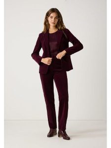 More & More Spodnie w kolorze bordowym rozmiar: 32. Czerwone spodnie z wysokim stanem More & More, bez wzorów, z materiału, z podwyższonym stanem. Za 201,08 zł.