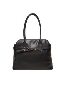 DeeZee Torebka C-DZE-S-010-08 Czarny. Czarne shopper bag DeeZee, bez wzorów, z materiału, bez dodatków. Za 149,99 zł.