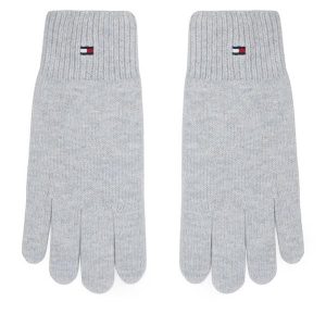 Rękawiczki Damskie Tommy Hilfiger. Szare rękawiczki TOMMY HILFIGER, bez wzorów, z dzianiny. Za 169,99 zł.