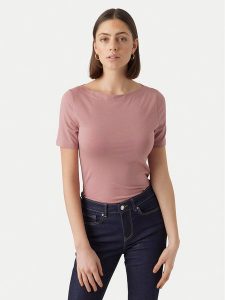 Vero Moda T-Shirt Panda 10231753 Różowy Regular Fit. Czerwone t-shirty Vero Moda, l, bez wzorów, z bawełny, bez kołnierzyka, bez ramiączek. Za 89,99 zł.