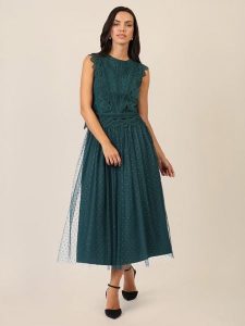 APART Spódnica tiulowa w kolorze morskim rozmiar: 40. Niebieskie spódnice Apart, bez wzorów, z tiulu, maxi. Za 252,99 zł.