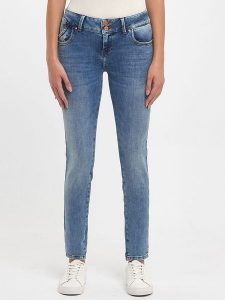 LTB Dżinsy "Molly" - Slim fit - w kolorze niebieskim rozmiar: W25/L32. Niebieskie jeansy LTB, z aplikacjami. Za 92,21 zł.