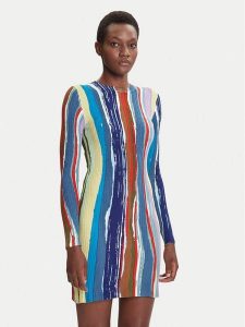 Desigual Sukienka codzienna Carla 25WWVF07 Kolorowy Slim Fit. Kombinezony Desigual, na co dzień, xs, bez wzorów, z syntetyku, bez kołnierzyka, bez ramiączek, proste. Za 459,99 zł.