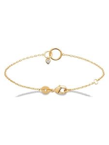 L'Atélier Précieux Pozłacana bransoletka z elementami ozdobnymi rozmiar: onesize. Żółte bransoletki l'Atelier precieux, z cyrkonią, pozłacane. Za 173,99 zł.