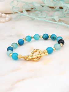 L'Atelier de Gaia Pozłacana bransoletka z opalem rozmiar: onesize. Żółte bransoletki L'Atelier de Gaia, z opalem, pozłacane. Za 46,45 zł.