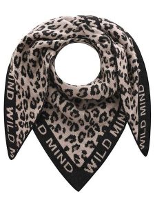 Zwillingsherz Chusta trójkątna w kolorze beżowo-czarnym z dodatkiem wełny - 200 x 100 cm rozmiar: onesize. Brązowe apaszki i chusty Zwillingsherz, bez wzorów, z materiału. Za 266,66 zł.