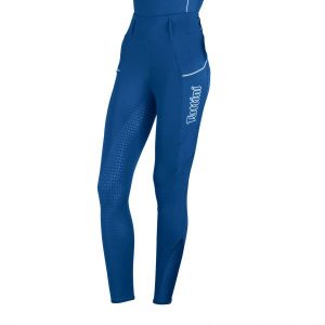 Damskie legginsy jeździeckie z pełną przyczepnością Tattini Passiflora. Zielone legginsy TATTINI, bez wzorów, z materiału. Za 386,00 zł.