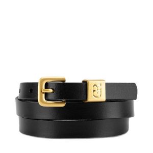 Pasek Damski GINO ROSSI. Czarne paski Gino Rossi, bez wzorów. Za 99,99 zł.