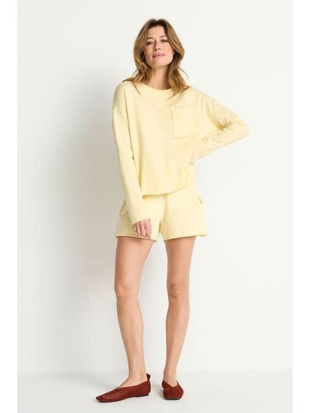 Rich & Royal Bluza w kolorze żółtym rozmiar: S. Żółte bluzy Rich & Royal, s, bez wzorów, z bawełny, bez kaptura. Za 149,95 zł.