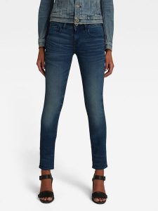 G-Star Dżinsy - Skinny fit - w kolorze niebieskim rozmiar: W33/L32. Niebieskie jeansy G-Star, z aplikacjami. Za 281,10 zł.