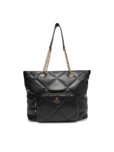 Beverly Hills Polo Club Torebka CEO-BHPC-C-010-08 Czarny. Czarne shopper bag Beverly Hills Polo Club, bez wzorów, z materiału, bez dodatków. Za 279,99 zł.
