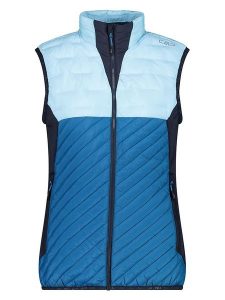 CMP Kamizelka funkcyjna w kolorze błękitno-niebieskim rozmiar: 40. Niebieskie kamizelki CMP, bez wzorów, bez kołnierzyka, bez ramiączek, bez kaptura. Za 256,70 zł.