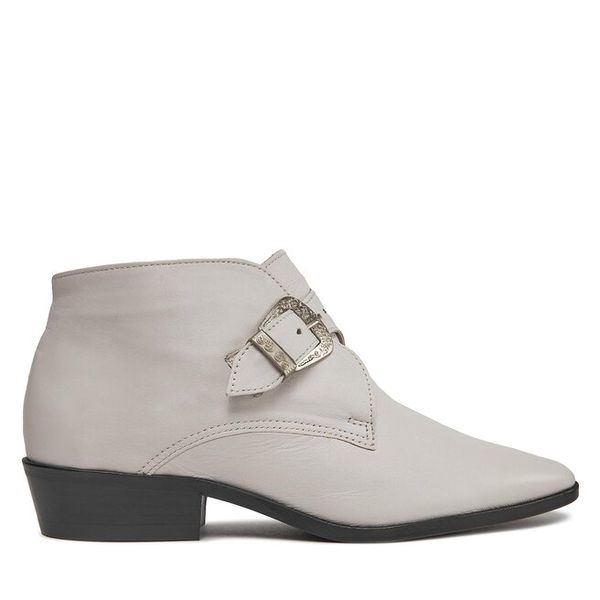 Kowbojki Balagan. Białe botki Balagan, bez wzorów, bez obcasa, na płaskiej podeszwie, bez zapięcia. Za 399,99 zł.