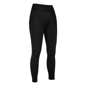 Damskie legginsy jeździeckie o średniej przyczepności HKM Jil High Waist. Brązowe legginsy HKM, bez wzorów, z materiału, z podwyższonym stanem. Za 286,00 zł.