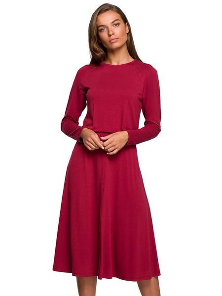 Stylove Sukienka w kolorze czerwonym rozmiar: XL. Czerwone sukienki Stylove, na co dzień, xl, bez wzorów, bez kołnierzyka, bez ramiączek, mini, proste. Za 170,47 zł.
