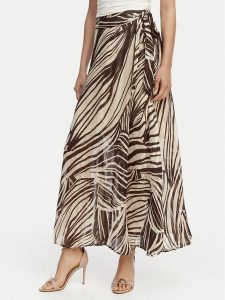 Guess Spódnica maxi W5GD66 WH9Z2 Brązowy Regular Fit. Brązowe spódnice Guess, m, z aplikacjami, z syntetyku, maxi. Za 335,99 zł.