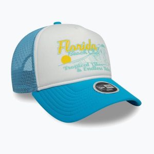 Czapka z daszkiem New Era Foam Trucker. Niebieskie czapki New Era, bez wzorów. Za 129,99 zł.