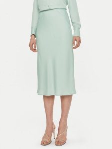 Calvin Klein Spódnica midi Bias K20K203514 Zielony Regular Fit. Zielone spódnice Calvin Klein, bez wzorów, z syntetyku, midi. Za 369,99 zł.