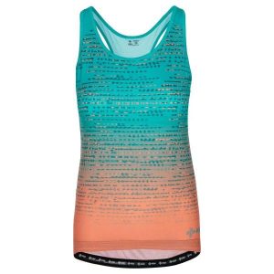Damski tank top Kilpi Vai. Niebieskie topy Kilpi, bez wzorów, z materiału, bez kołnierzyka, bez ramiączek. Za 112,21 zł.