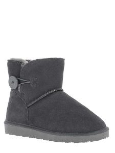 NICEBAY Skórzane botki zimowe zimowe "Fowl" w kolorze szarym rozmiar: 37. Szare botki NICEBAY, na zimę, bez wzorów, z materiału, bez obcasa, bez zapięcia. Za 179,95 zł.